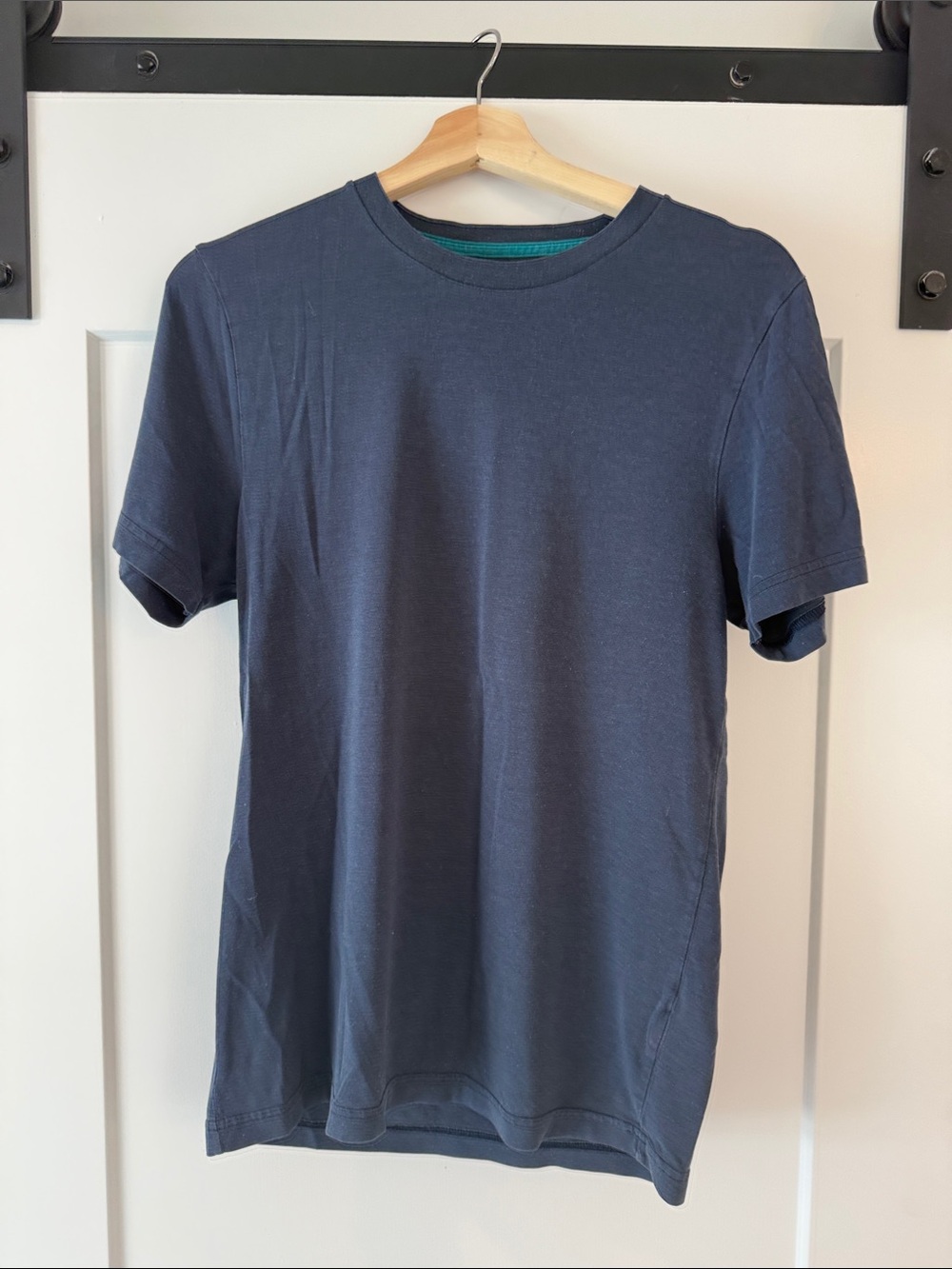 RHONE Men's Short Sleeve Crew Tee in Navy Blue